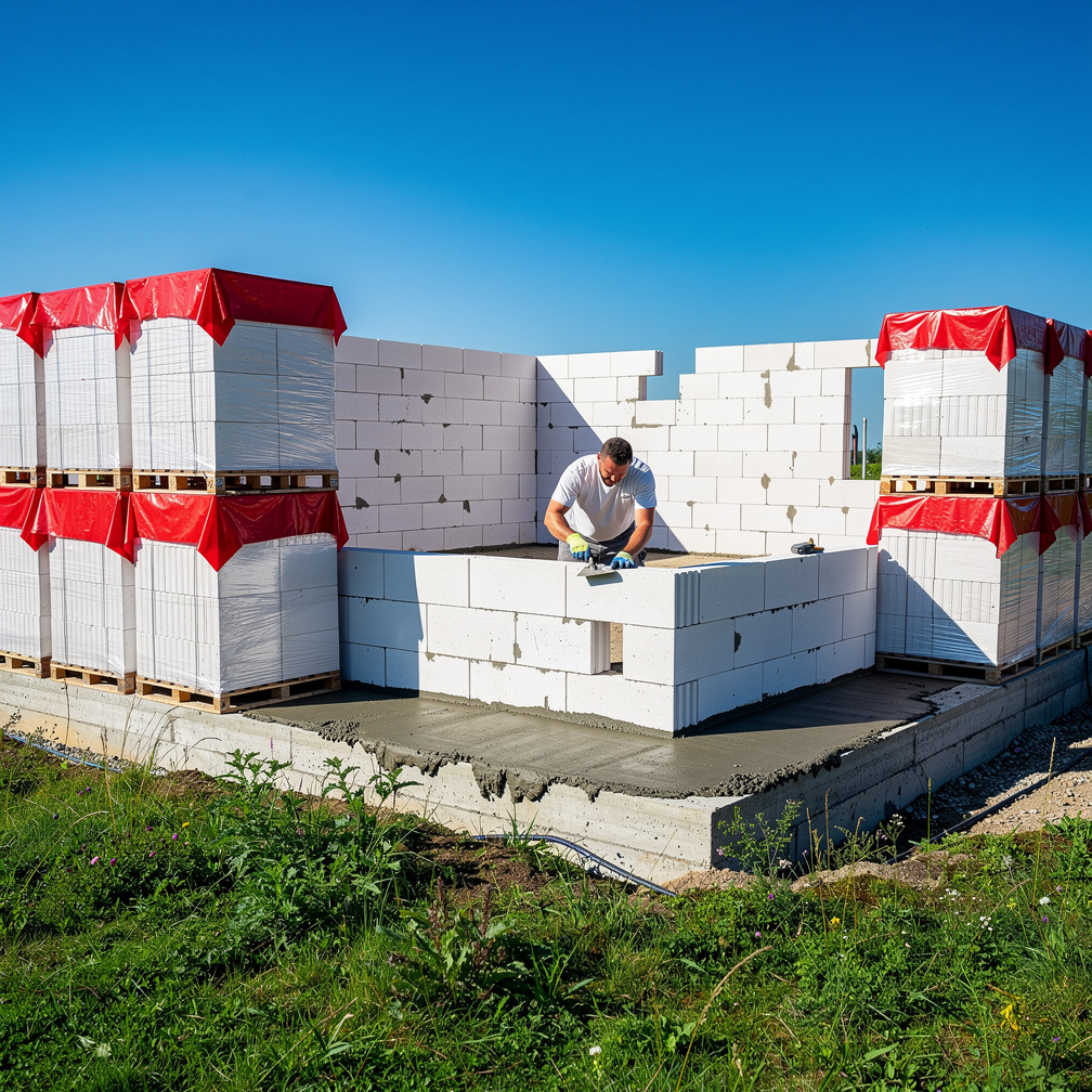Снижение цены на газоблок Поревит при покупке кладочного клея Поревит