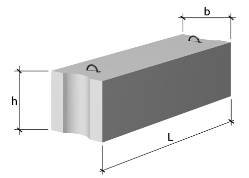 Фундаментные блоки сплошные